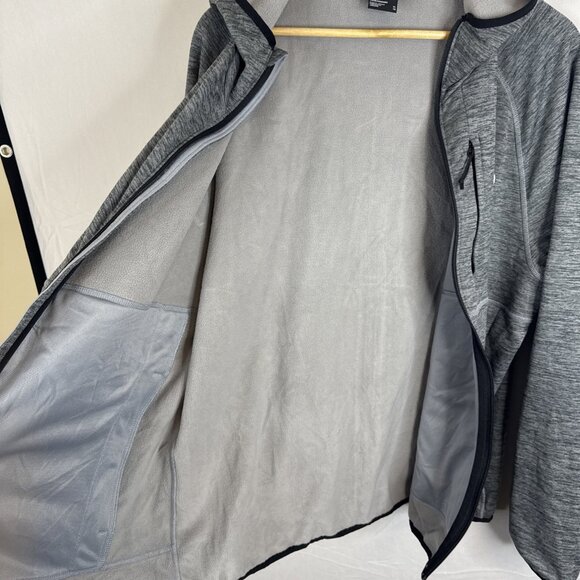 The North Face Men’s XL Full Zip Hoodie Gray Fleece Lined TNF Logo Outdoor - Picture 5 of 9